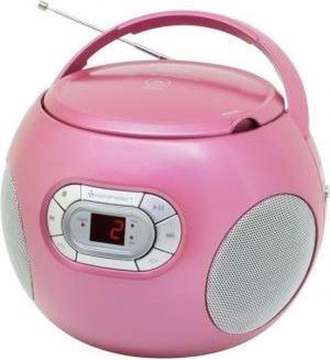 Soundmaster SCD2120PI - Boombox met FM-radio en CD, roze