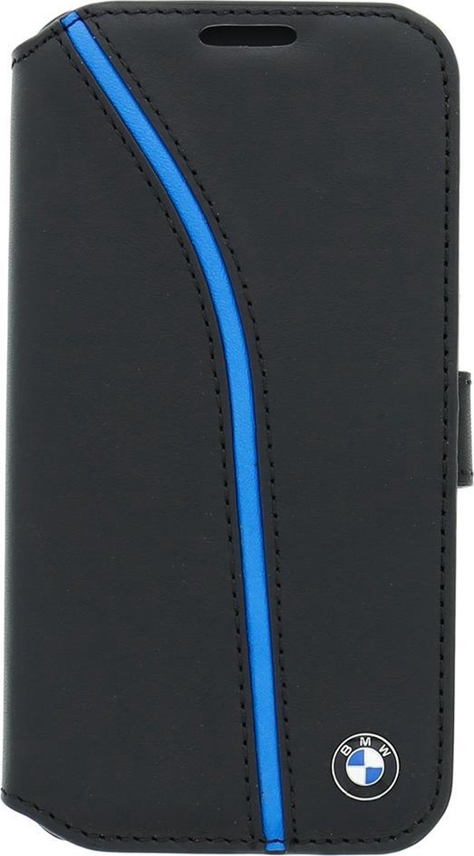 BMW Singature Seat Folio Boekcase Case voor Samsung i9505 S4 Zwart