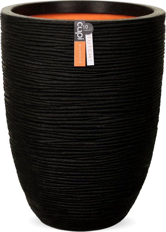 Vase élégant bas - CAPI EUROPE - WASTE RIB NL - 46 x 58 cm - Terrazzo