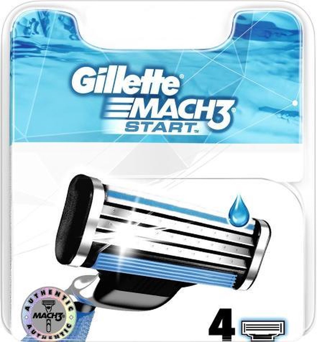Gillette Mach 3 start scheermesjes 4 stuks razer blades