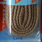 1 paar veters 3 mm x 90 cm Beige - Rond Cord 100% katoenen schoenveter 64_90_117