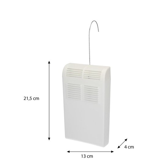 Waterverdamper voor aan de Radiator Wit – 21x13x40cm | Luchtvochtigheid Verhogen | Wonen - Maximondo