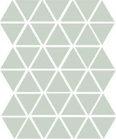 Driehoek muurstickers licht leger groen - 45 stuks - 4,5x4,5cm