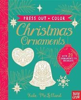 Press Out and Color Christmas Ornaments