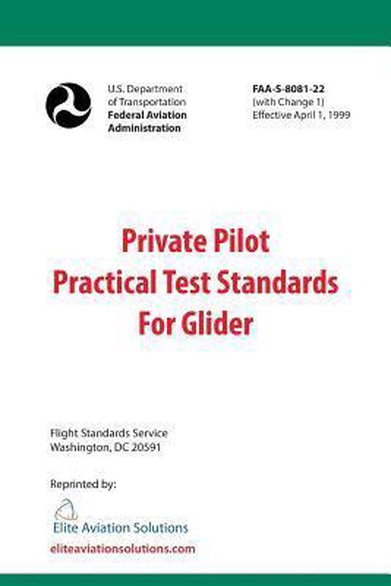 Private Pilot Practical Test Standards For Glider (FAAS808122