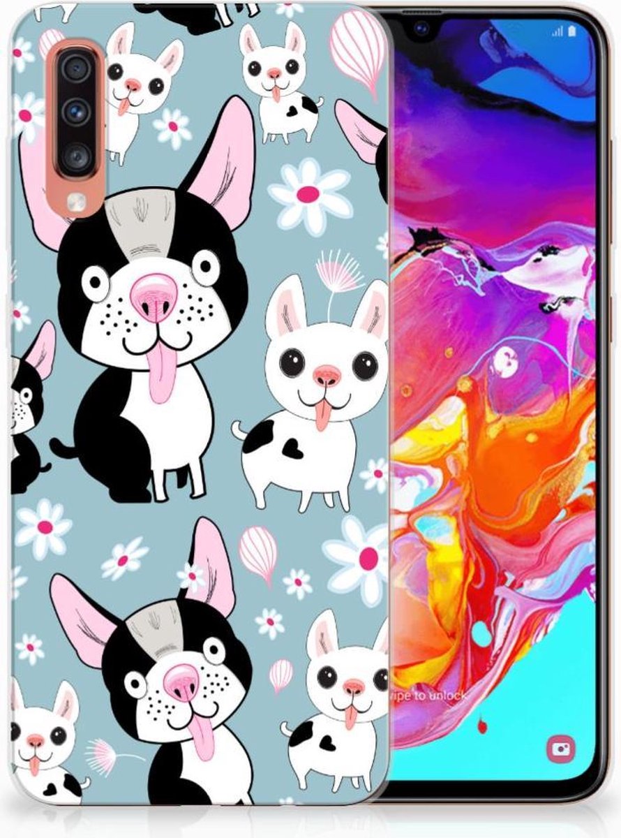 Samsung Galaxy A70 TPU Hoesje Hondjes