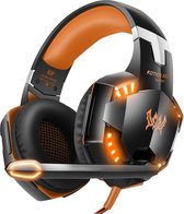 Gaming Headset- Headphone PC/ Playstation/ Xbox- Hoge kwaliteit gaming- LED verlichting- Zwart/Oranje