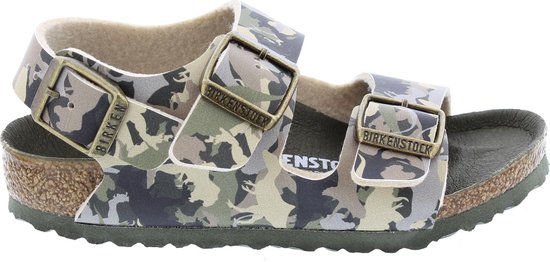 Birkenstock Milano Kinderslippers Small fit - Khaki - Maat 29