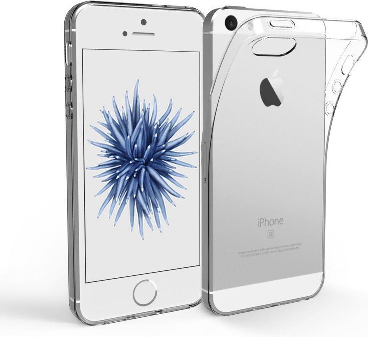 Ultra dunne silicone hoesje transparant iPhone 5 5S SE