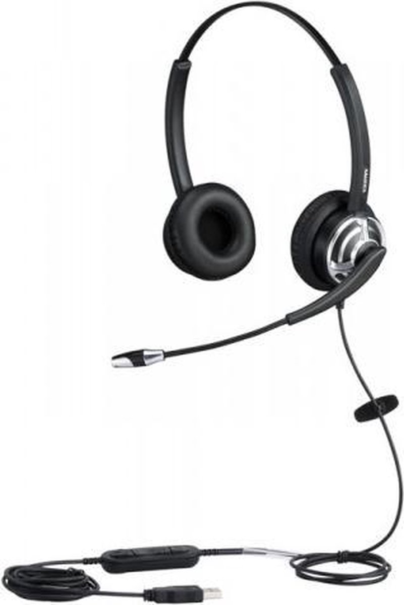 ALLNET 8805-8.2MS hoofdtelefoon/headset Bedraad Hoofdband Kantoor/callcenter Zwart
