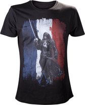 Assassins Creed Unity Tricolore Black T-Shirt - Xl