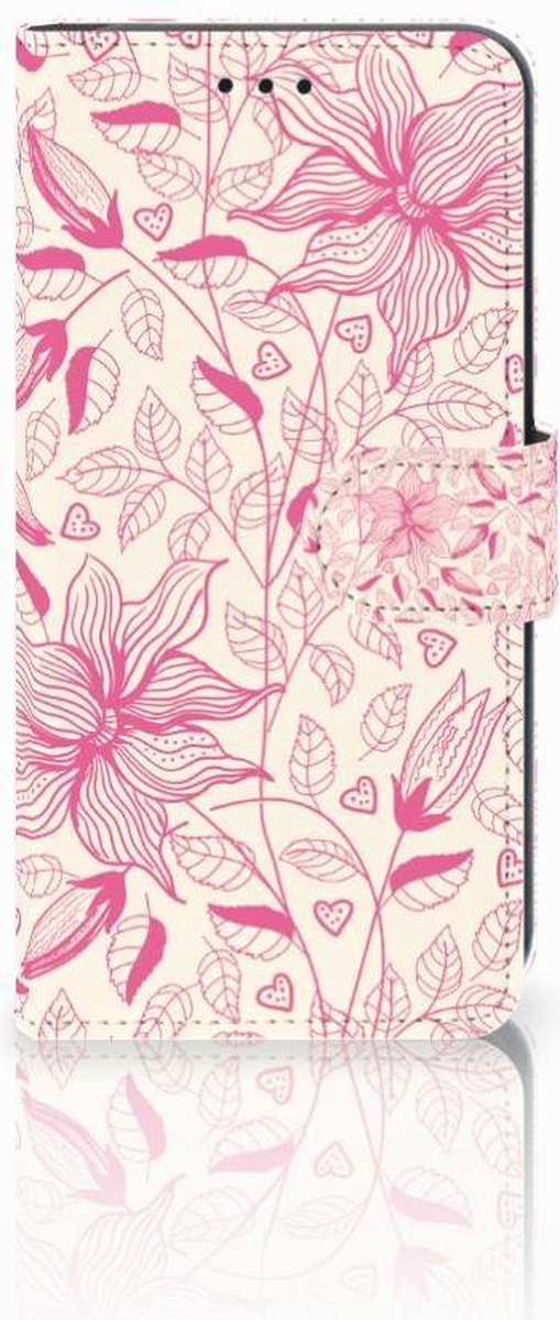 Xiaomi Mi A2 Lite Hoesje Pink Flowers