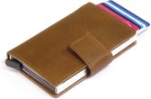 Figuretta RFID Creditcardhouder - Leer - Extra slim - Khaki