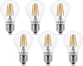 Groenovatie LED Filament Lamp E27 Fitting - 4W - 106x60 mm - Extra Warm Wit - Dimbaar - 6-Pack
