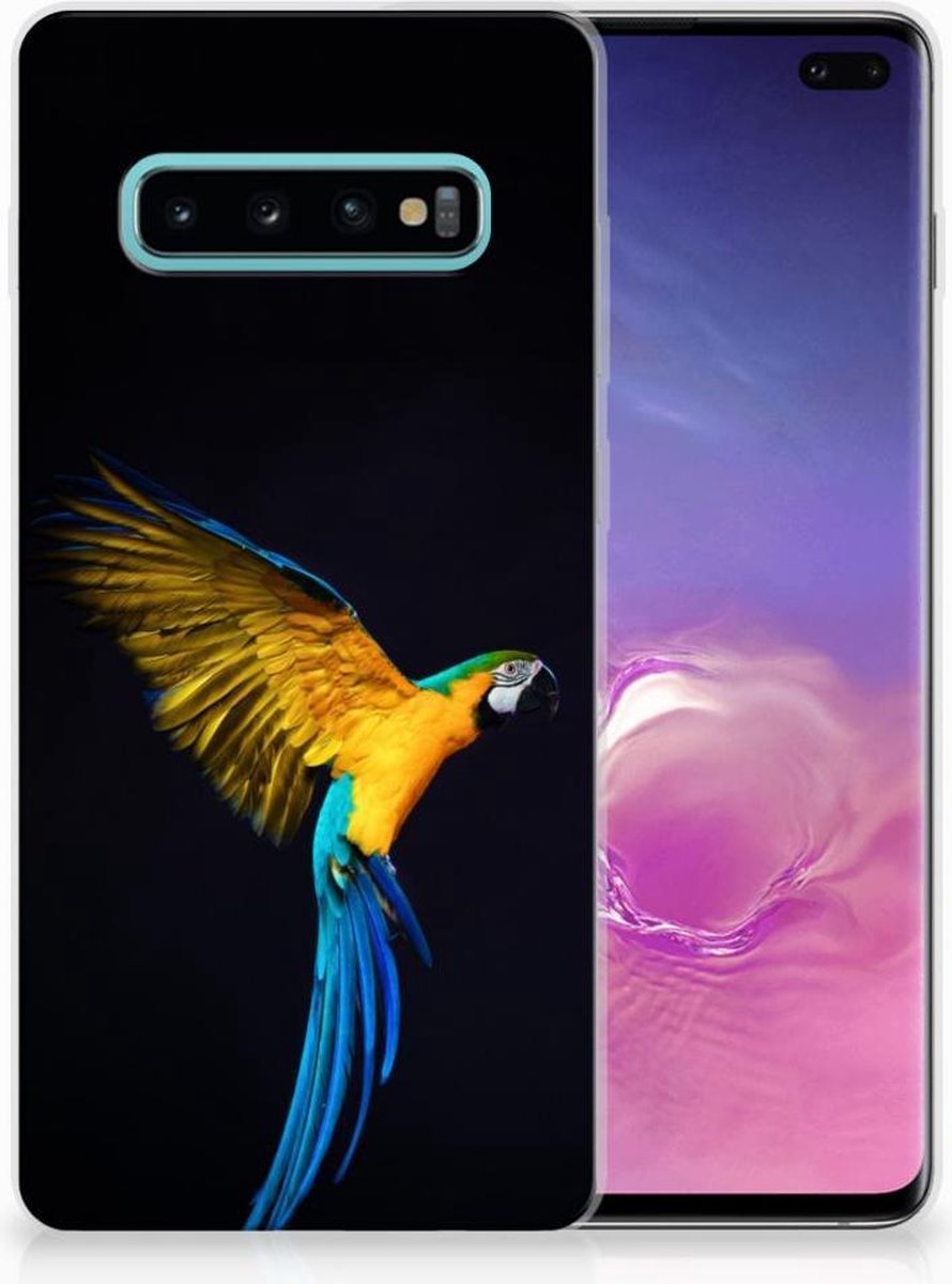 Samsung Galaxy S10 Plus TPU Hoesje Papegaai