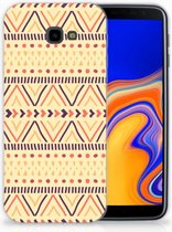 Geschikt voor Samsung Galaxy J4 Plus (2018) TPU Siliconen Hoesje Aztec Yellow