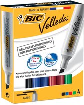 3x Bic whiteboardmarker Velleda 1781 doos a 4 stuks in geassorteerde kleuren