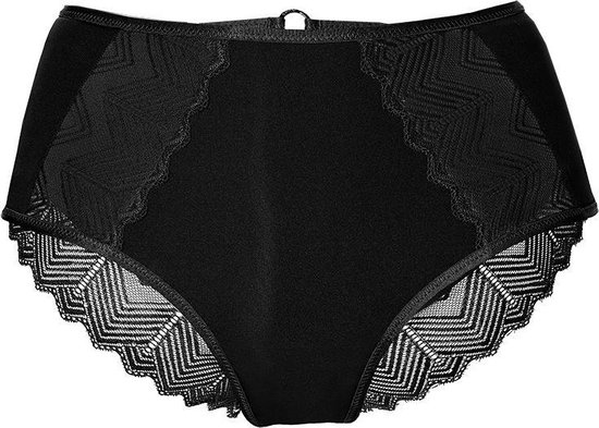 Sapph Madison high brazilian Dames Onderbroek - Black - Maat XXL