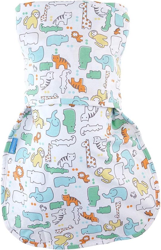 Gro Swaddle Animal Fair White Twin Pack 03 month