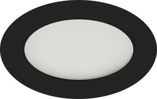 Groenovatie LED Inbouwspot - 3W - Rond - Warm Wit - Waterdicht IP65 - Badkamer - Ø 89 mm - Zwart