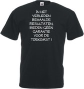 Mijncadeautje Unisex T-shirt zwart (maat L)  In het verleden behaalde resulaten