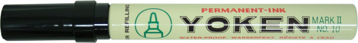 Yoken Permanent Marker - Zwart - Sneldrogend en watervast