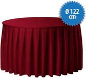 Combiskirting Boxpleat 250% - Ø122cm - Bordeaux