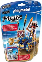 PLAYMOBIL Pirates Zeerover met rood kanon - 6163 | bol.com