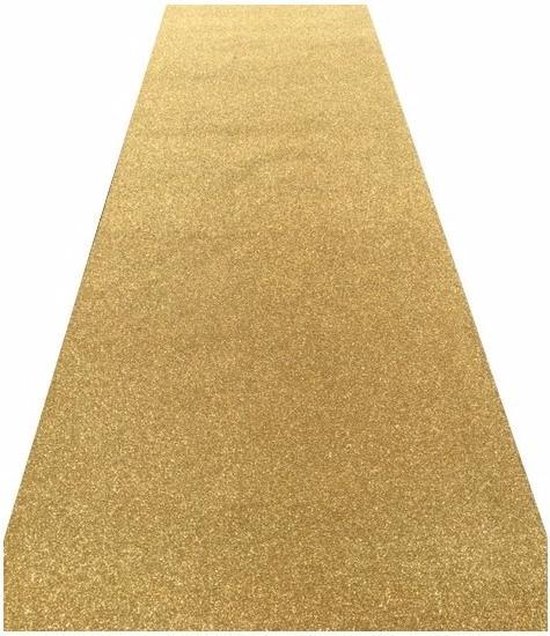 Gouden glitter loper 1 meter breed | bol.com