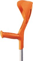 Careline - loopkruk - 2 stuks - onderarmkruk - oranje