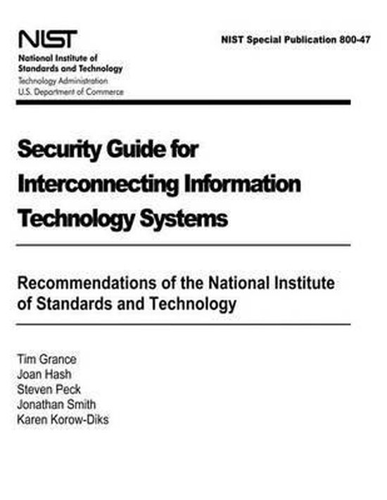 Security Guide for Interconnecting Information Technology Sy ... - cover
