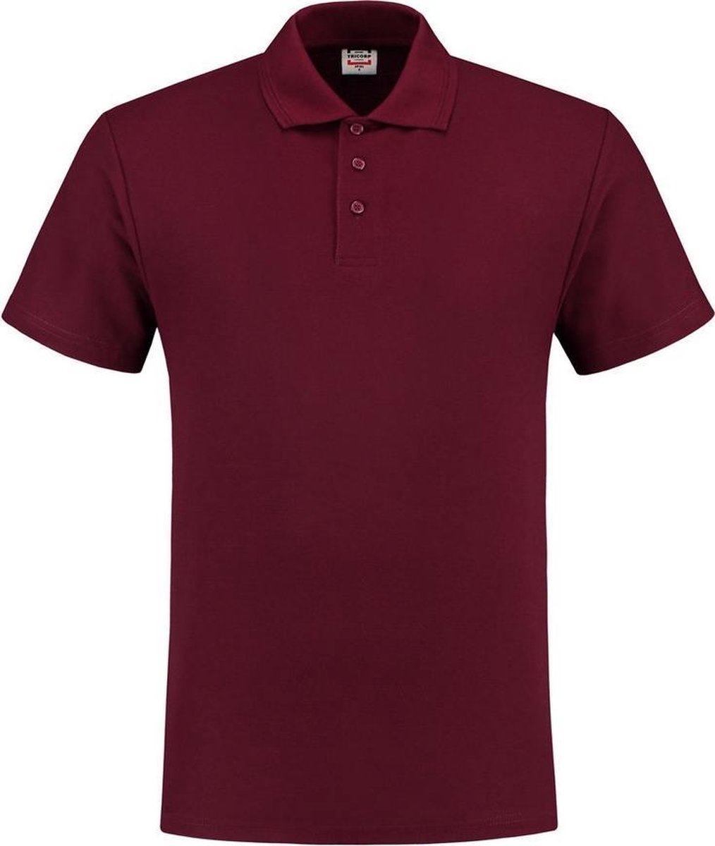Tricorp Poloshirt - Casual - 201003 - Wijnrood - maat 5XL