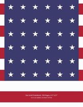 Dot Grid Notebook, 250 Pages, 8x11, US Flag Series, Patriot Cover