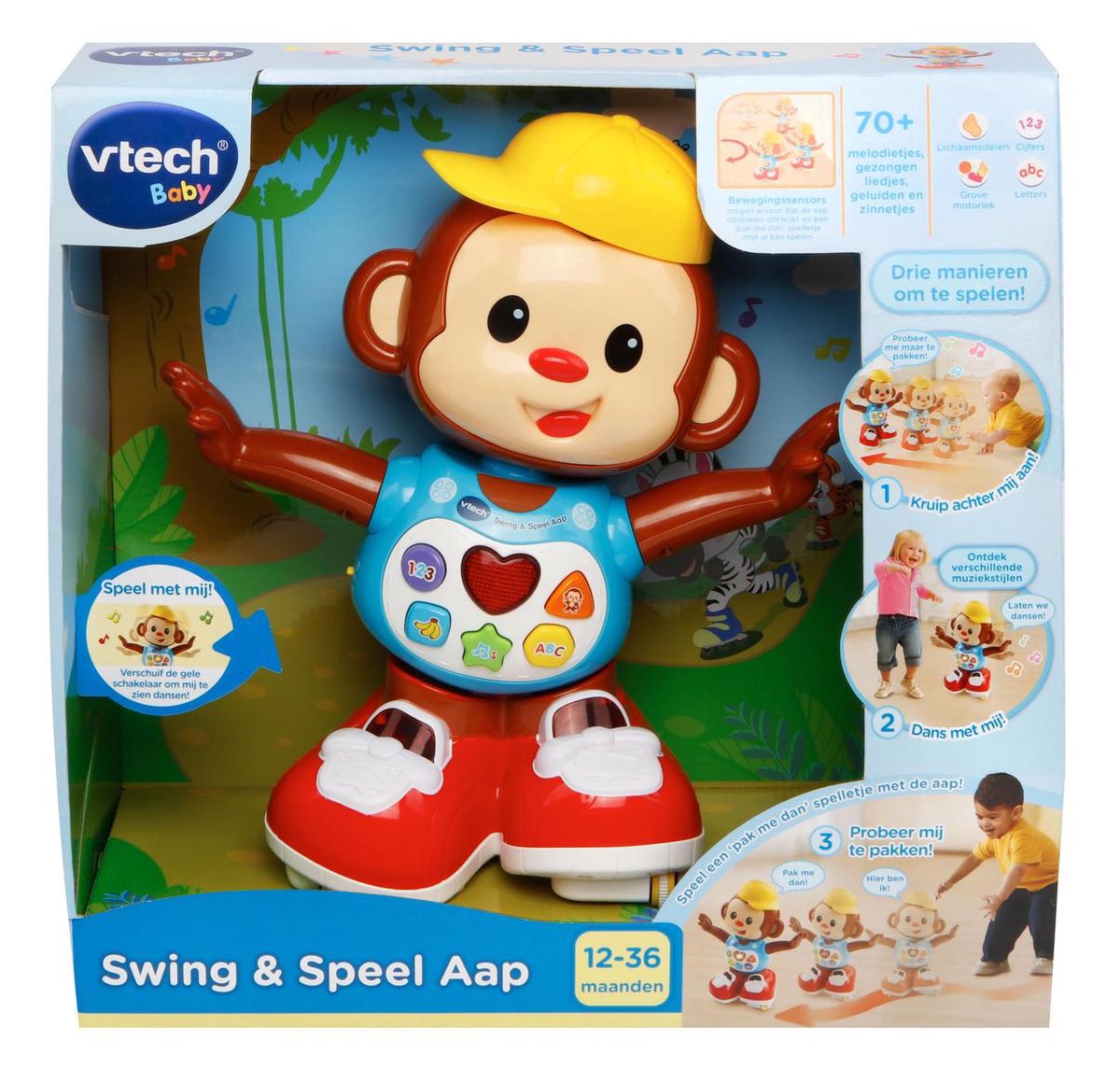 VTech Baby Swing & Speel Aap - Educatief Babyspeelgoed - 1 tot 3 Jaar |  bol.com