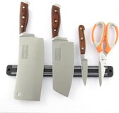 Couteau de luxe à bande magnétique - 33cm - Acier inoxydable - Couteaux magnétiques muraux - Système de suspension - Porte-couteau - Porte-couteau Aimant
