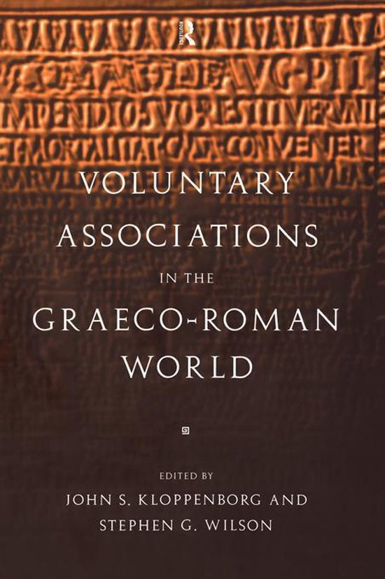 Voluntary Associations in the Graeco-Roman World - cover