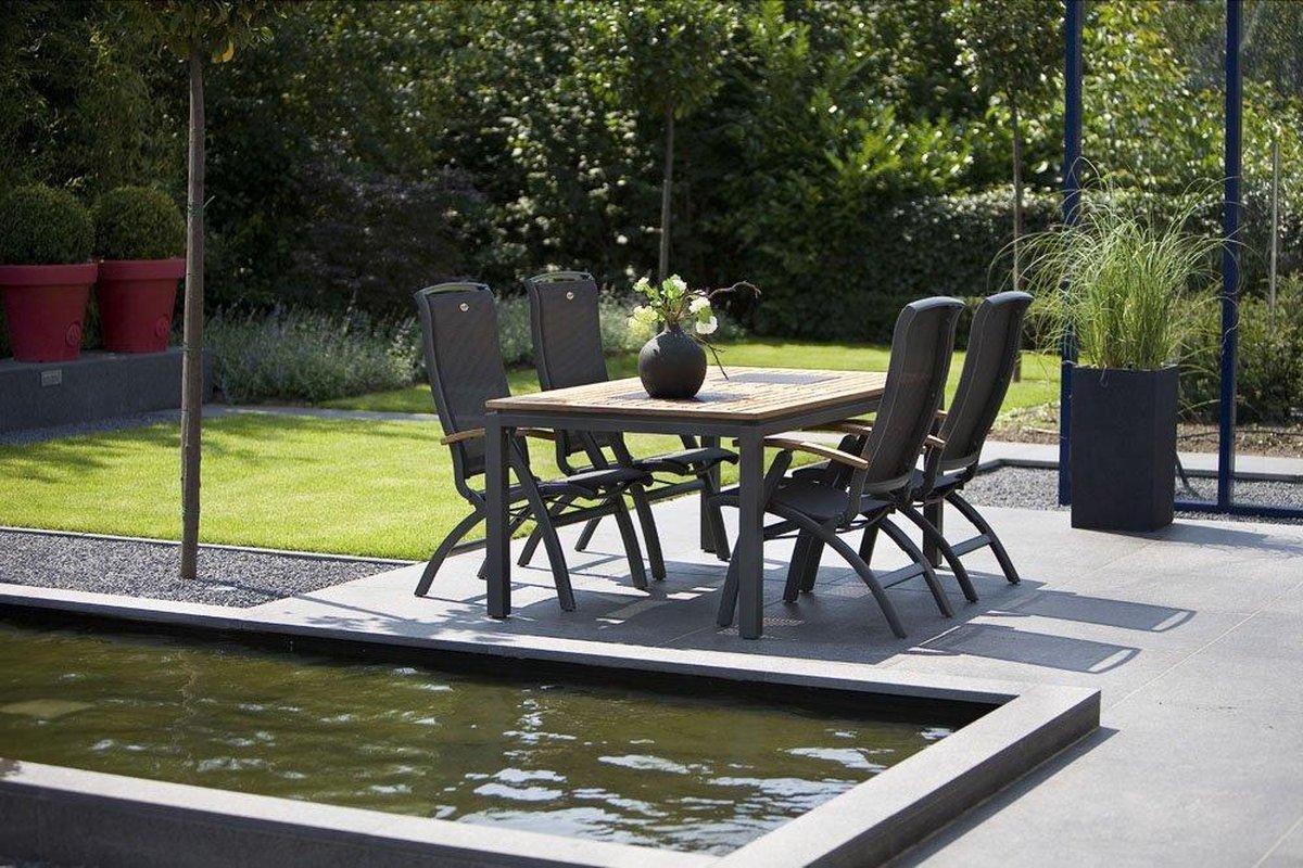 Hartman Da Vinci chaise réglable - accoudoirs en teck