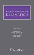 Duncan and Neill on Defamation