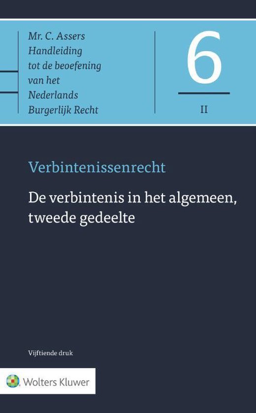 Asser-serie 6-II -   De verbintenis in het algemeen, tweede  ... - cover