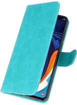 Samsung Galaxy A60 Wallet Case Hoesje Groen
