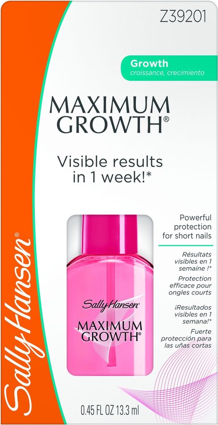 Sally Hansen Maximum Growth for Short Nails - 13,3 ml - zorgt voor sneller groeiende... Sally Hansen Maximum Growth for Short Nails - 13,3 ml - zorgt voor sneller groeiende...