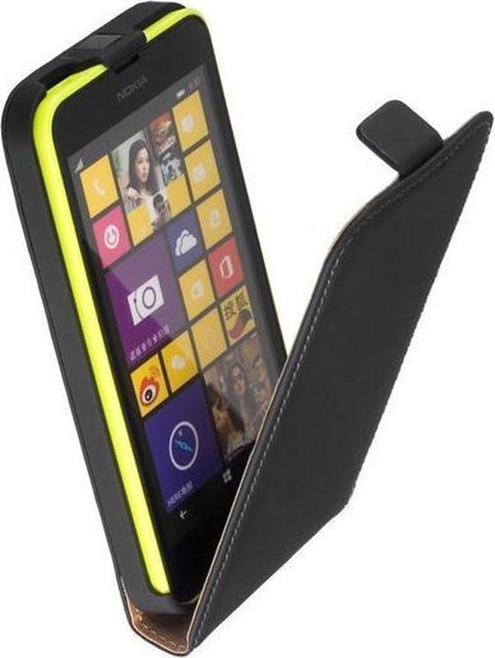 Trouw Knikken Onzin Nokia Lumia 930 Lederlook Flip Case cover Zwart | bol.com