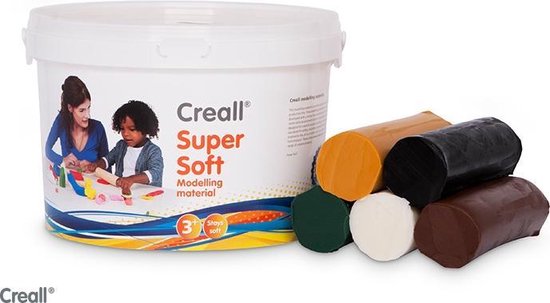 Creall Supersoft Klei, safari kleuren