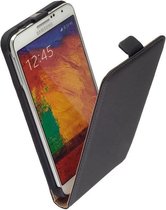 Lelycase Lelycase Lederen Flip Case Cover Samsung Galaxy  NEO N7505 Zwart