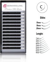 Dermarolling Exclusive Silk Mink Wimperextensions Krultype C - Dikte 0.18 - Lengte 14mm.