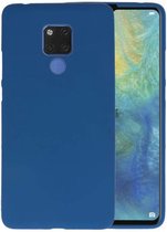 Bestcases Color Telefoonhoesje - Backcover Hoesje - Siliconen Case Back Cover voor Huawei Mate 20X - Navy