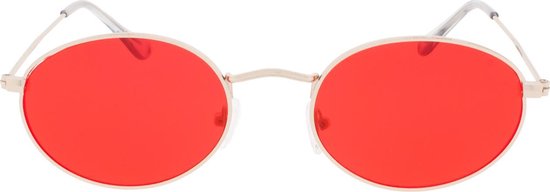 Icon Eyewear Zonnebril OLSEN - Goudkleurig montuur - Rode glazen