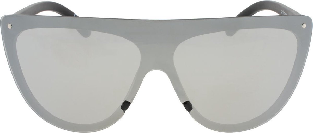 Icon Eyewear Zonnebril SKYLAR - Mat zwart montuur - Zilver spiegelende glazen (p)