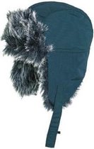 Highlander Faux fur muts - one size - Petrol