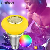 SMART APP CONTROLLED MUSIC LED-LAMP – 5W RGB+ – 3W BLUETOOTH SPEAKER - 3 stuks